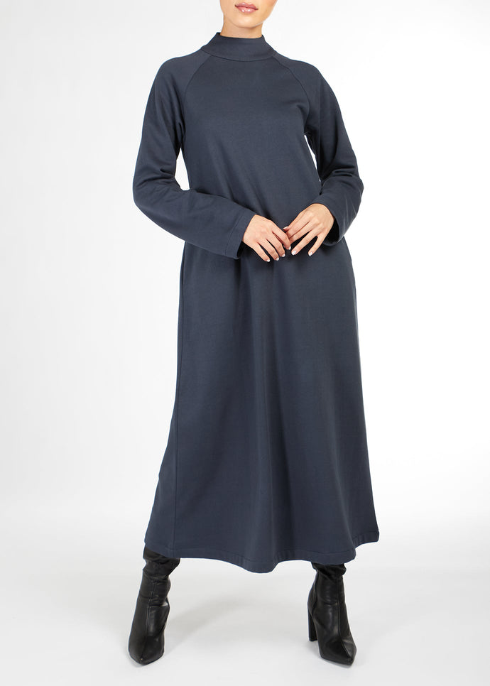 Fleece Jumper Dress Navy | Midis | Aab Modest Wear