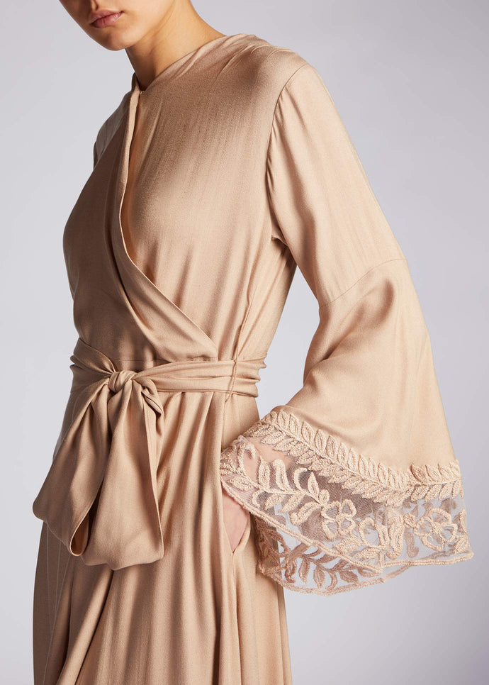 Dantel Wrap Abaya | Abayas | Aab Modest Wear