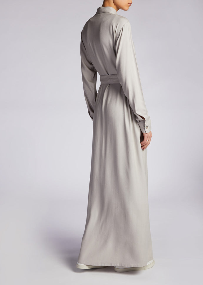 Button Down Maxi Grey