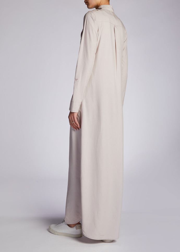 Maxi Shirt Grey | Maxi Dresses | Aab Modest Wear