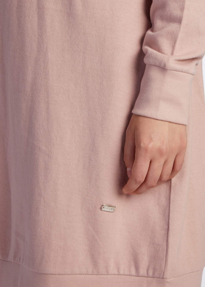 Mid Length Cotton Hoody Pink | Aab Modest Activewear