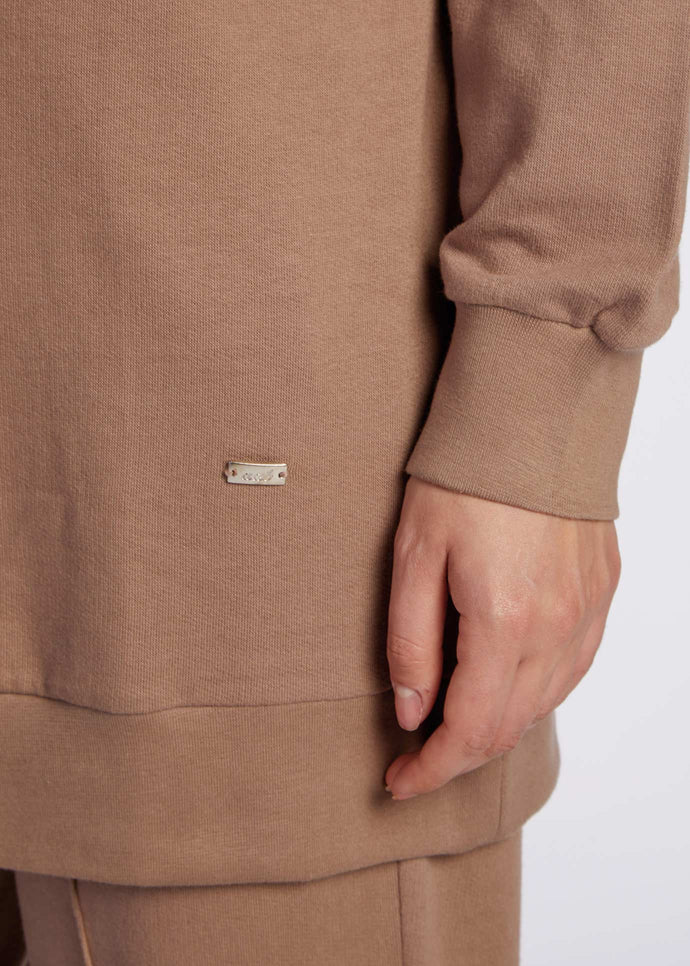 Modest Sweatshirt Khaki | Aab Modest Activewear