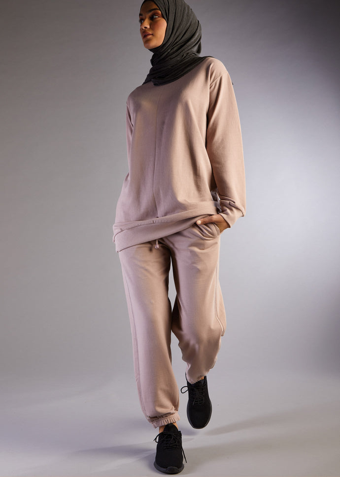 Modest Sweatshirt Dusky Lilac | Aab Modest Activewear