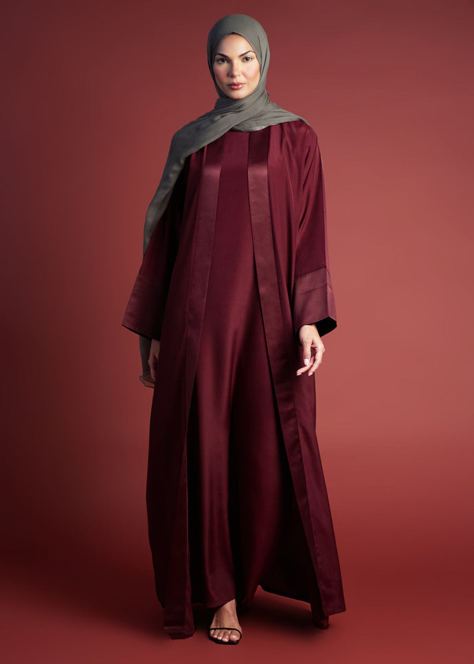 Loose Fit Kimono Plum | Modest Kimono | Aab Modest Wear