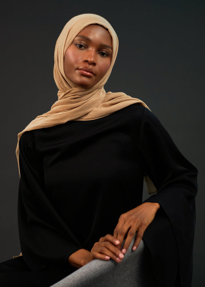 Flared Sleeve Maxi Black Satin