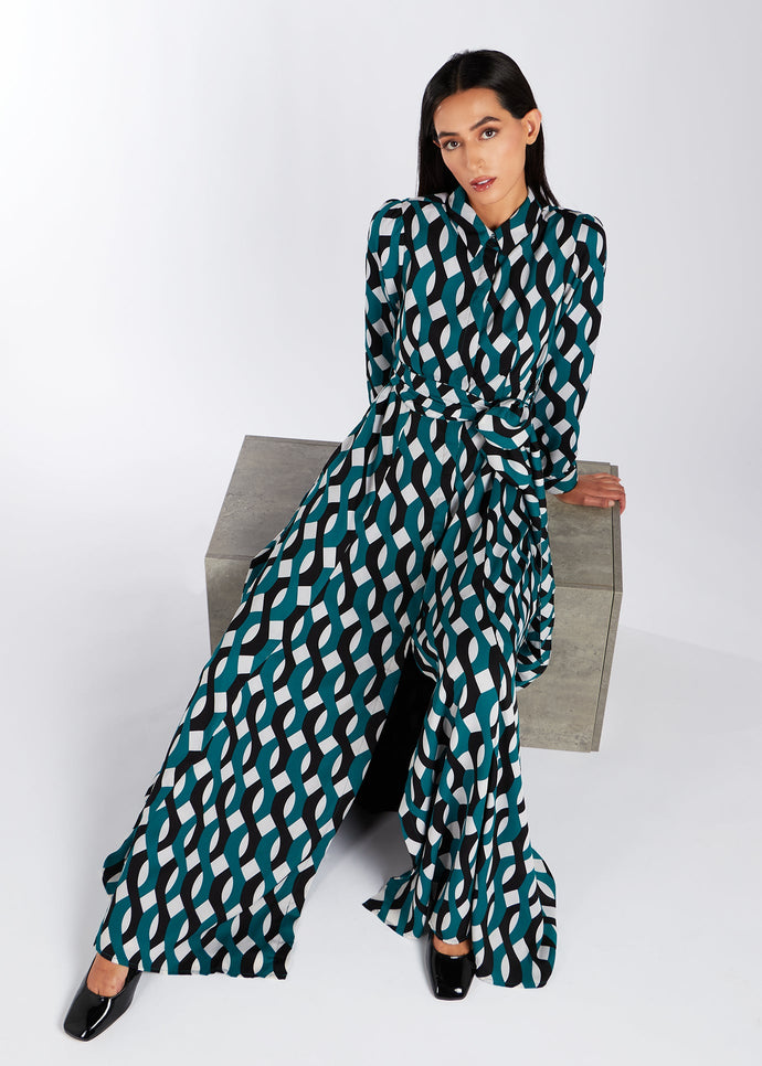 Geo Print Maxi Dress | Maxi Dresses | Aab Modest Wear