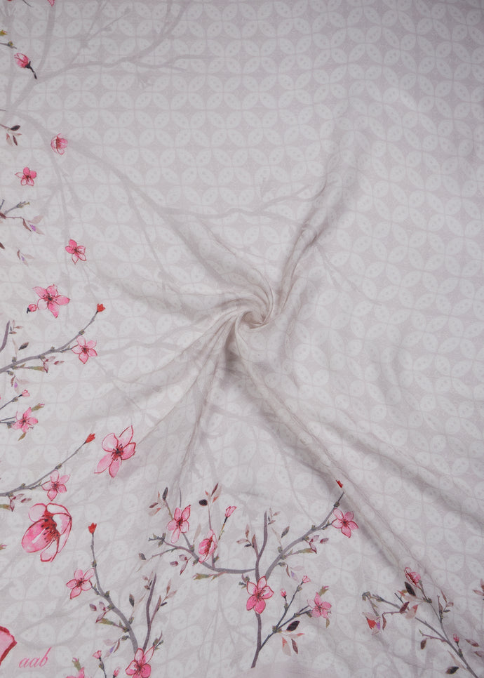 Frangipani Print Hijab | Hijabs | Aab Modest Wear