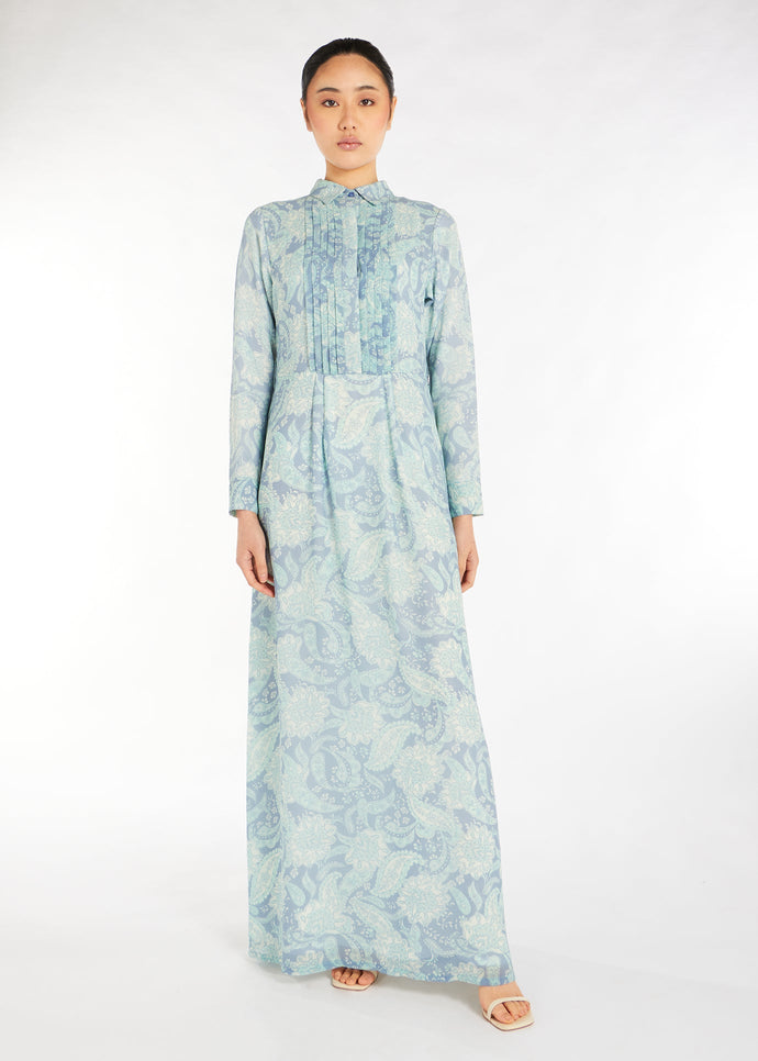Blue Paisley Maxi Dress | Maxi Dresses | Aab Modest Wear