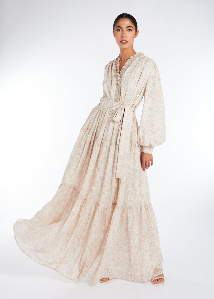 Volantes Maxi Dress | Maxi Dress | Aab Modest Wear