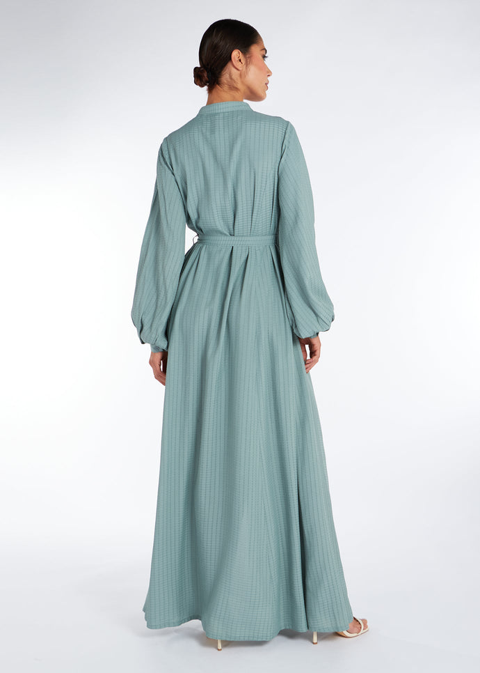 Sage Jaquard Maxi Dress | Maxi Dress | Aab Modest Wear