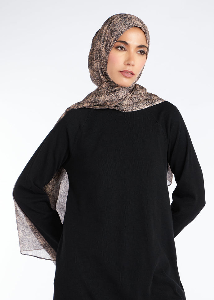 Lace Print Hijab