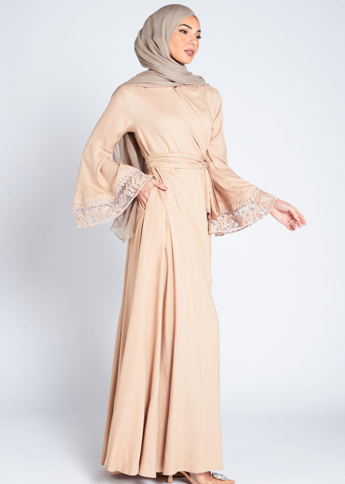 Dantel Wrap Abaya | Abayas | Aab Modest Wear