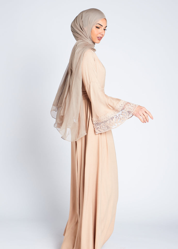 Dantel Wrap Abaya | Abayas | Aab Modest Wear