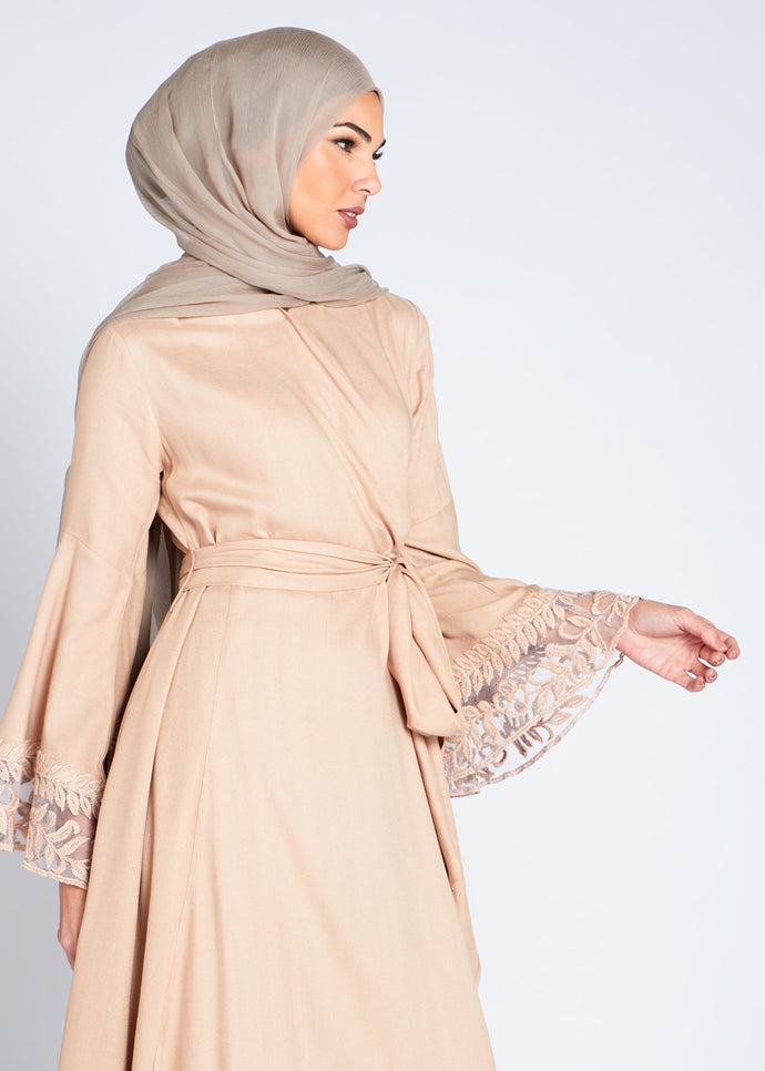 Dantel Wrap Abaya | Abayas | Aab Modest Wear