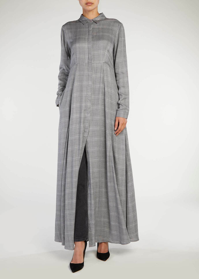 Glen Check Maxi Dress | Maxi Dresses | Aab Modest Wear