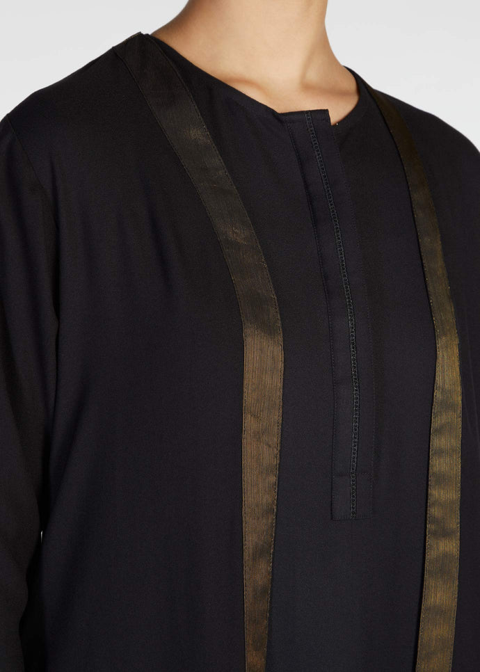 Golden Oud Kimono Black | Kimonos | Aab Modest Wear