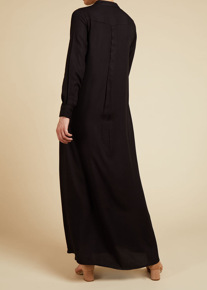 Shirted Abaya Black | Abayas | Aab Modest Wear