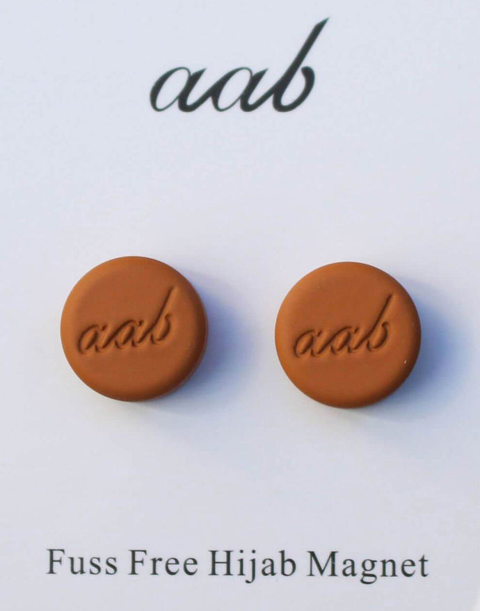 Matte Tan Hijab Magnet - Twin Pack