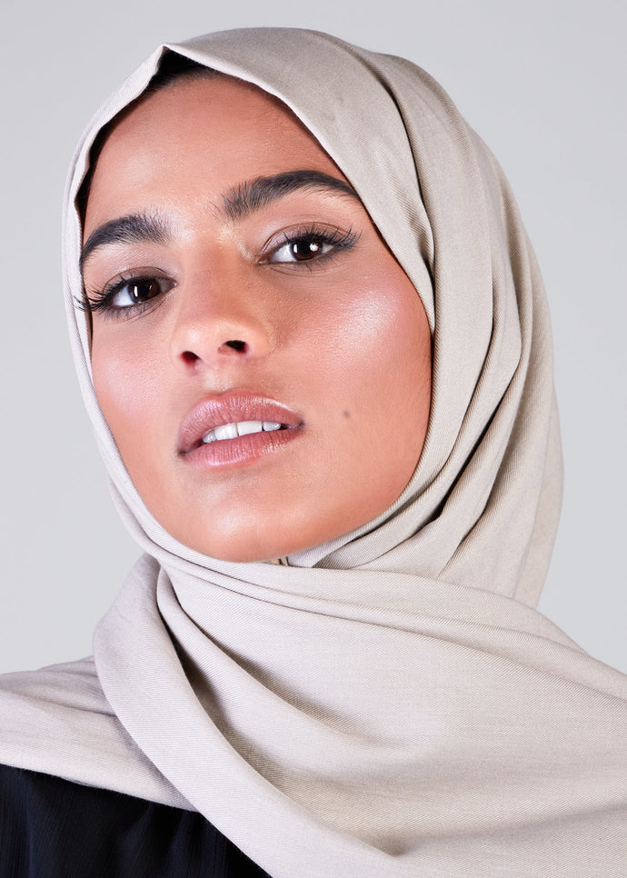 Cotton Twill Hijab Stone | Cotton Twill Hijabs | Aab Modest Wear