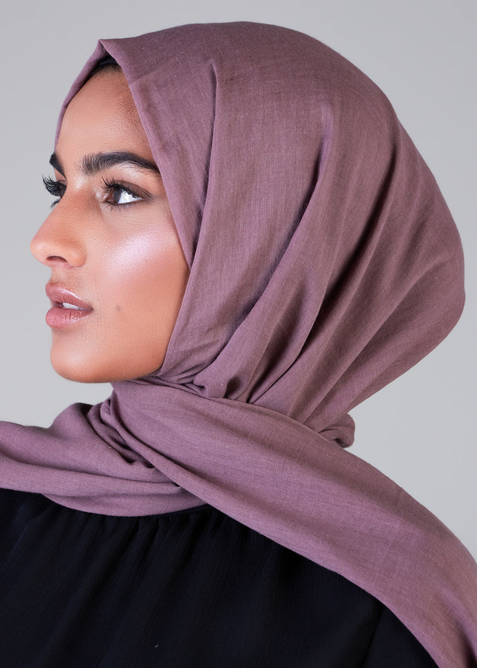 Twilight Mauve Organic Cotton Hijab | Organic Cotton Hijabs | Aab Modest Wear