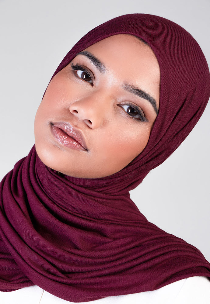 Plum Premium Jersey Hijab | Premium Jersey Hijabs | Aab Modest Wear