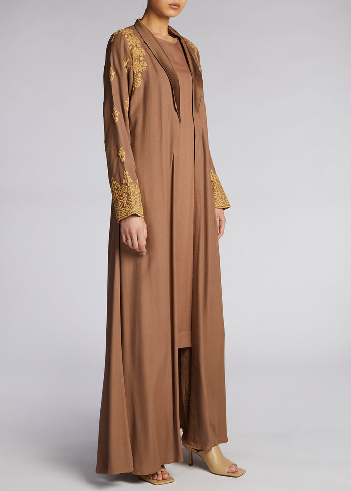 Dorada Long Jacket Nude | Coats and Cover-Ups | Aab Modest Wear