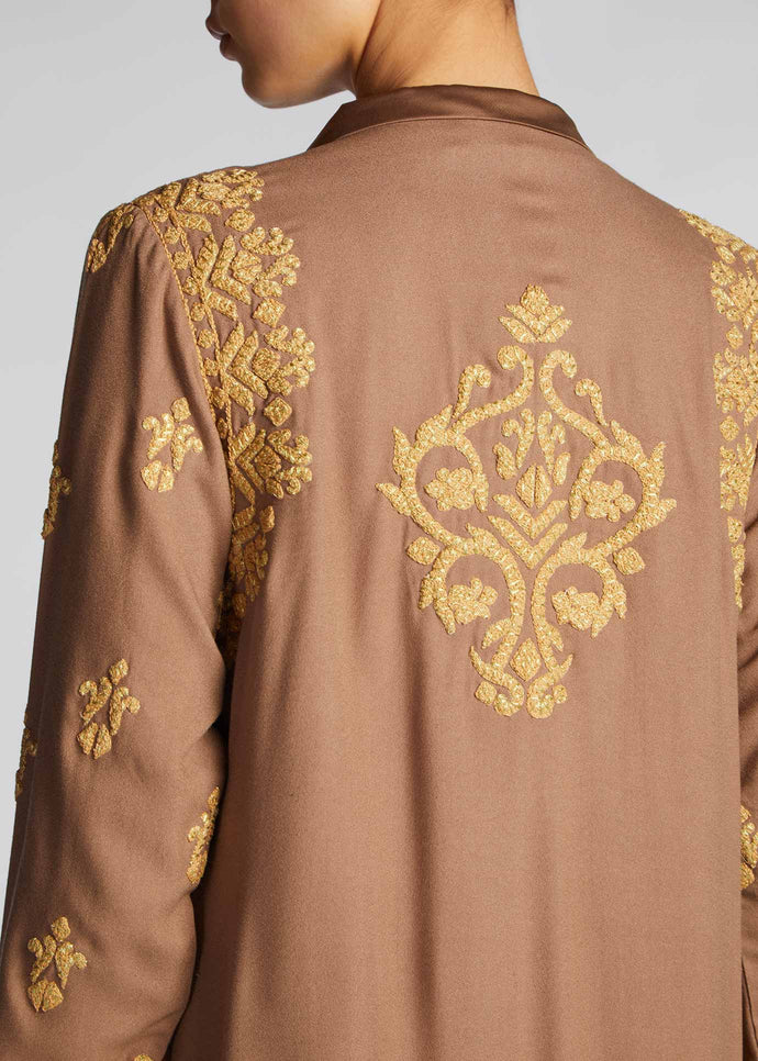 Dorada Long Jacket Nude | Coats and Cover-Ups | Aab Modest Wear