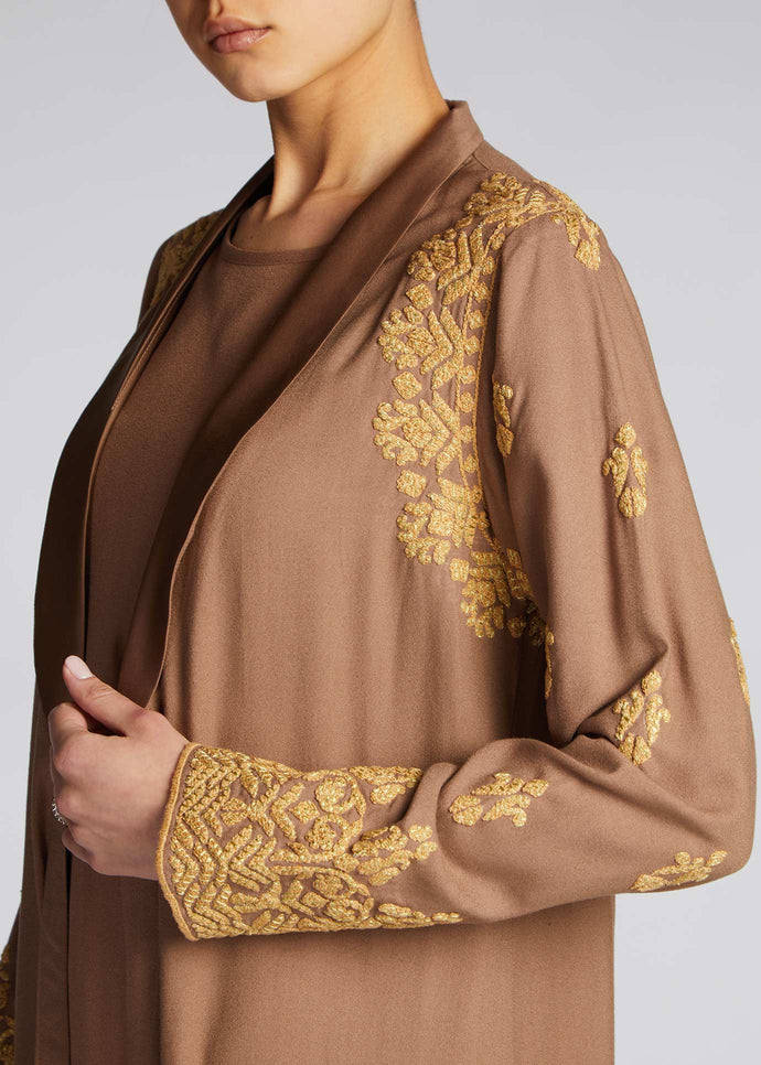 Dorada Long Jacket Nude | Coats and Cover-Ups | Aab Modest Wear