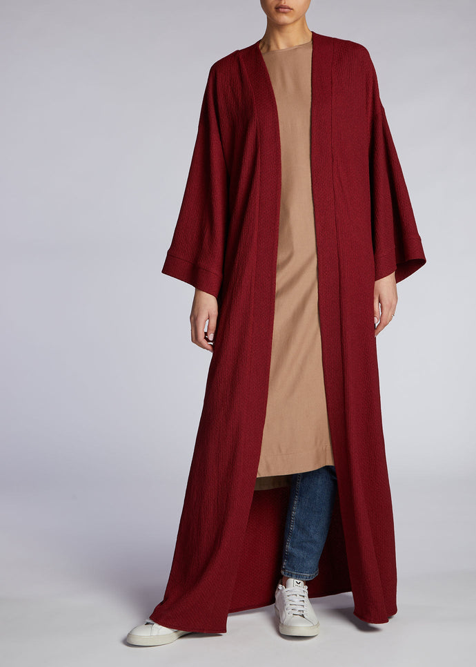 Textured Cardigan Plum | Coats & Cover-Ups | Aab Modest Wear