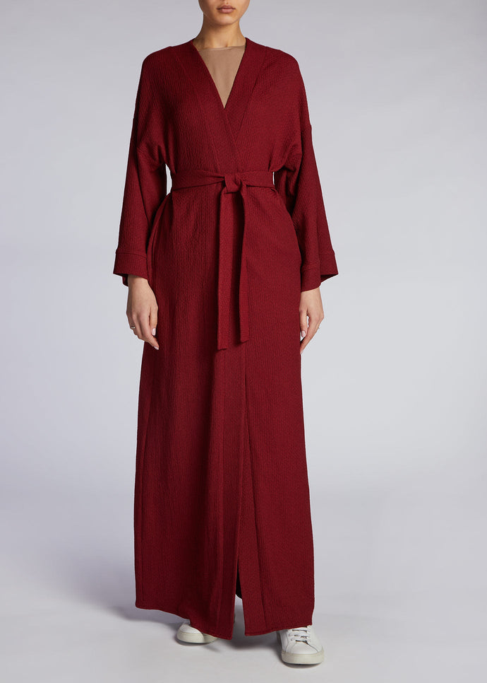 Textured Cardigan Plum | Coats & Cover-Ups | Aab Modest Wear