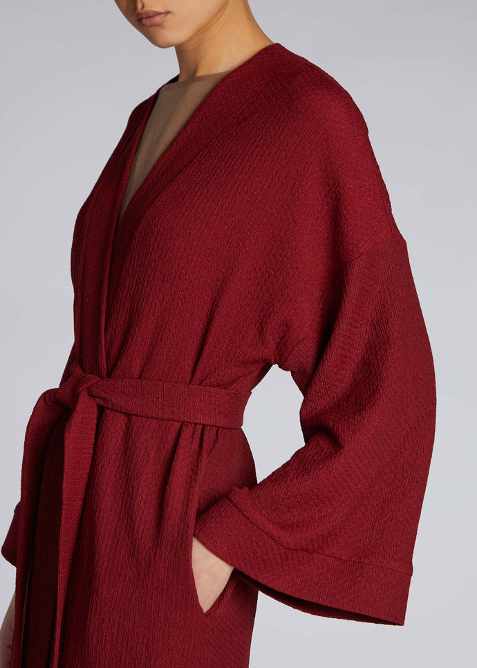 Textured Cardigan Plum | Coats & Cover-Ups | Aab Modest Wear