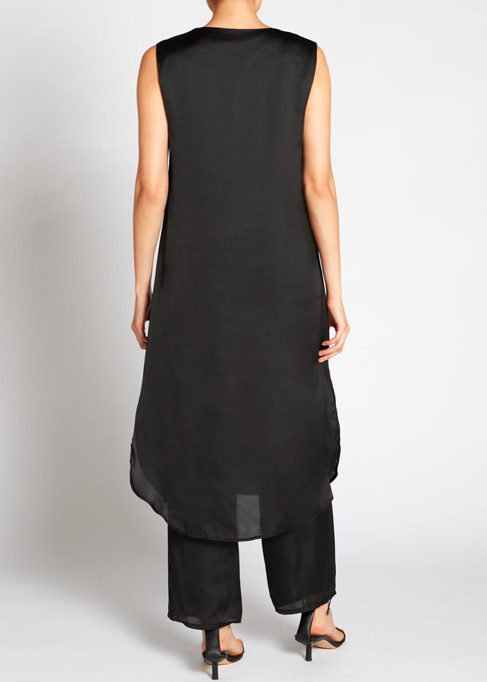Satin Slip Dress Black (Final Sale)