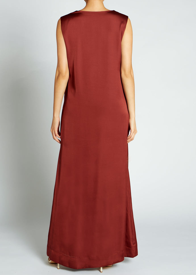 Long Satin Slip Dress Amber (Final Sale)