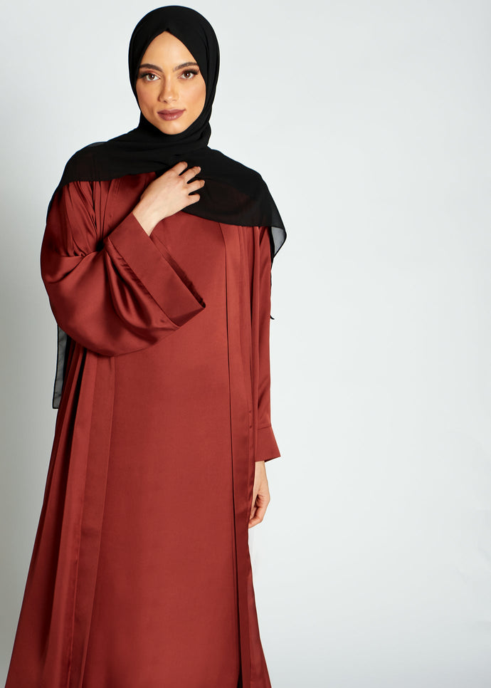 Long Satin Slip Dress Amber (Final Sale)