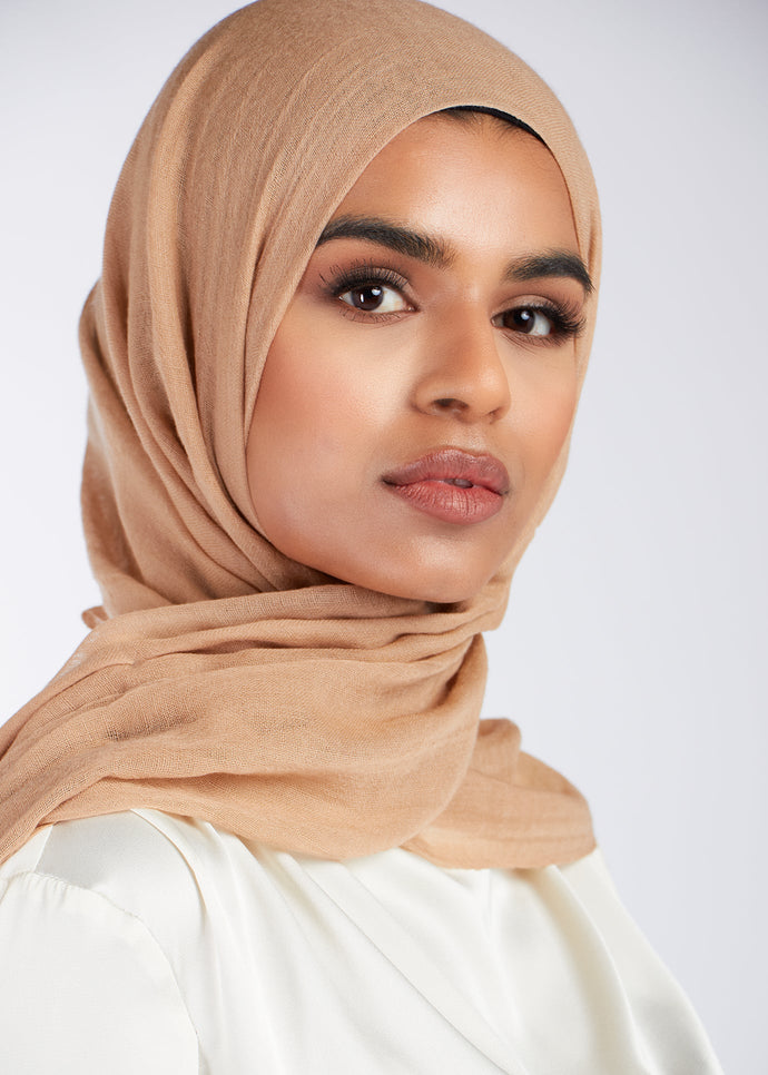 Premium Soft Wool Hijab Nude