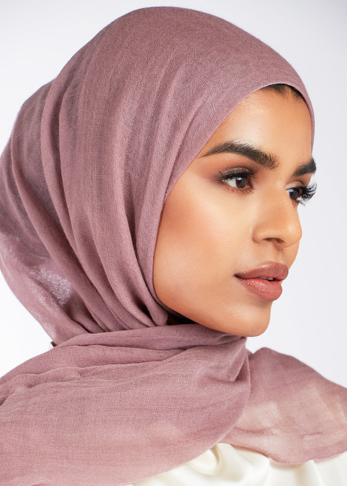 Premium Soft Wool Hijab Mauve
