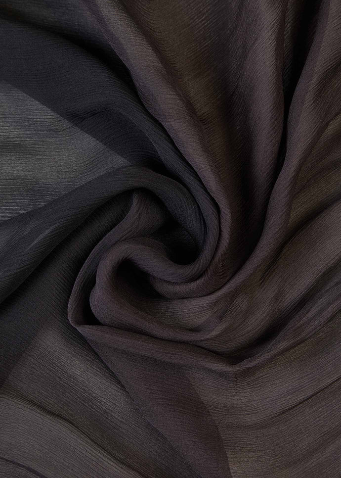 Java & Black Ombre Chiffon Silk Hijab