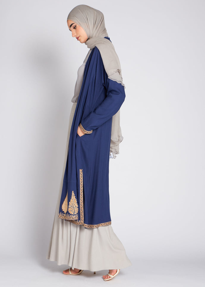 Qasida Kimono Blue Persia | Kimonos | Aab Modest Wear