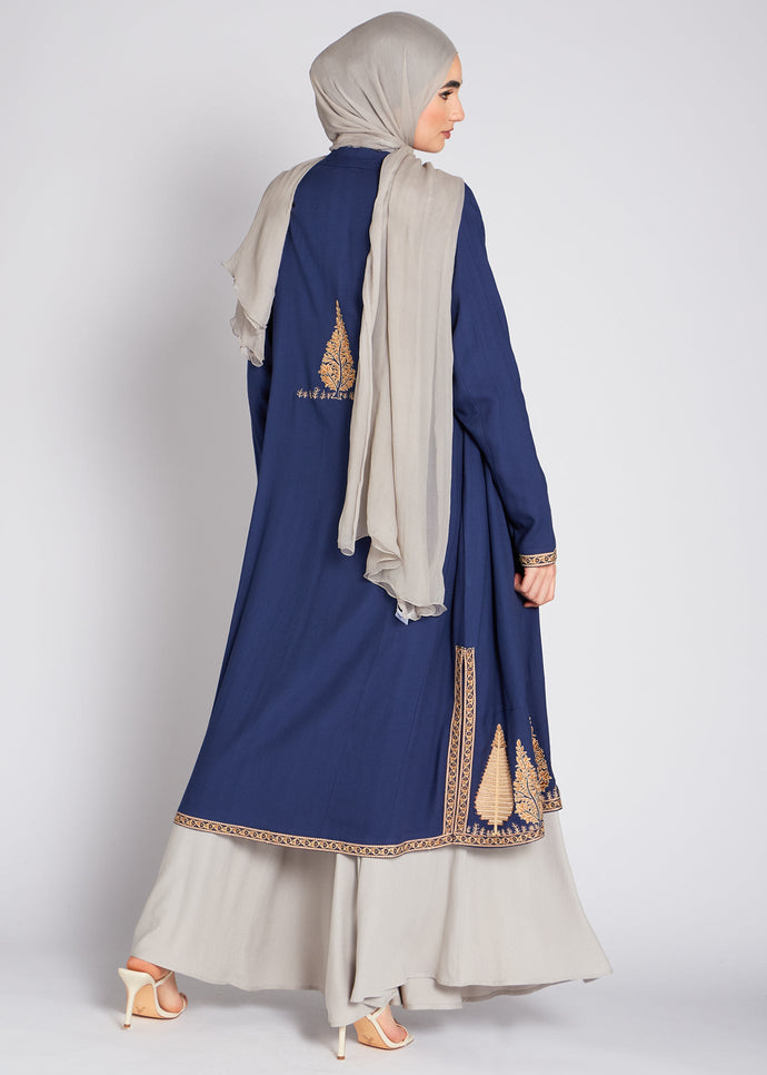 Qasida Kimono Blue Persia | Kimonos | Aab Modest Wear