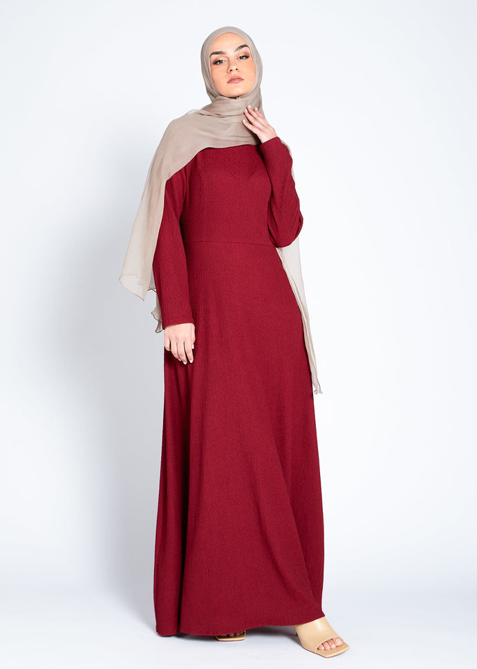 Textured Maxi Plum | Maxi Dresses | Aab Modest Wear