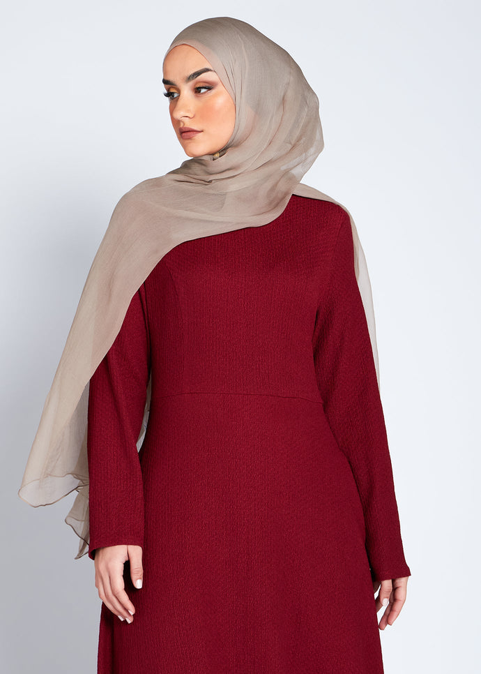 Textured Maxi Plum | Maxi Dresses | Aab Modest Wear