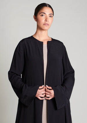 Lace Trim Kimono Black | Kimonos | Aab Modest Wear