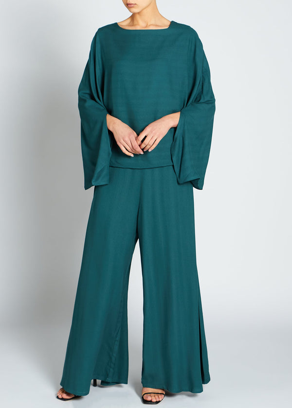 Batwing Jumpsuit Green | Jumpsuits | Aab Modest Wear