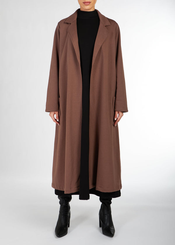 Coffee Fleece Cover Up | Coats & Cover Ups | Aab Modest Wear