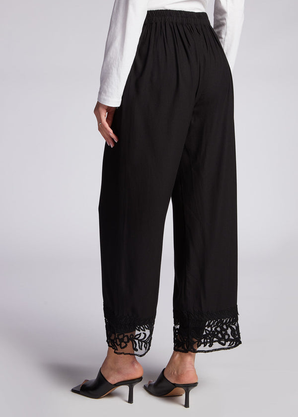 Lace Trousers Black
