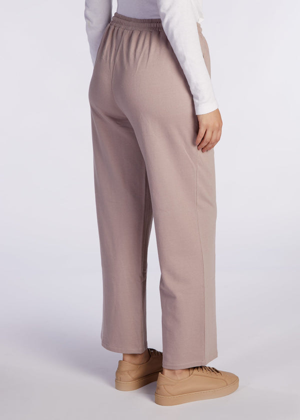 Cotton Loose Fit Joggers Dusky Lilac