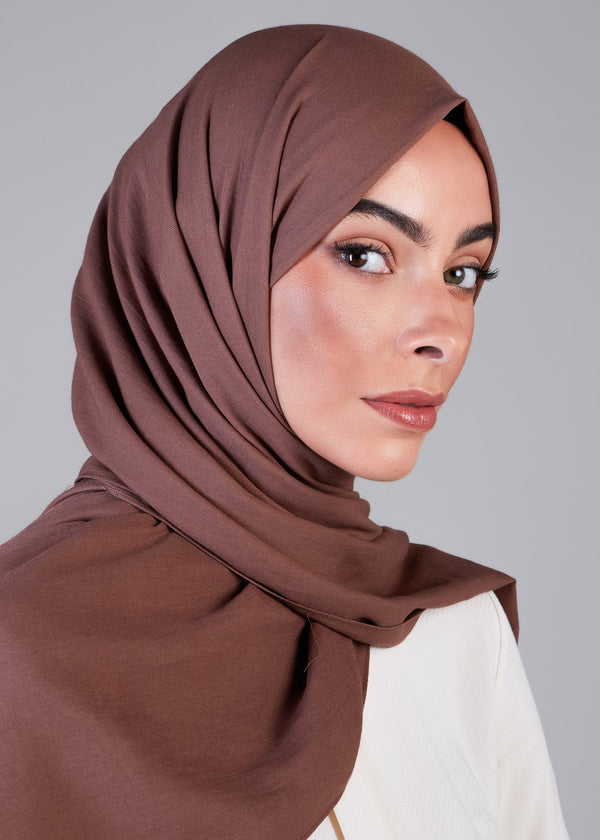 Cotton Twill Hijab Coffee