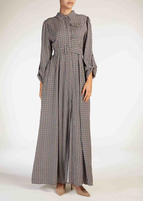 Pied de Poule Maxi | Maxi Dresses | Aab Modest Wear