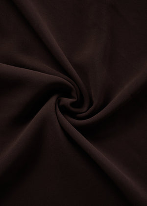 Brown Crepe Hijab