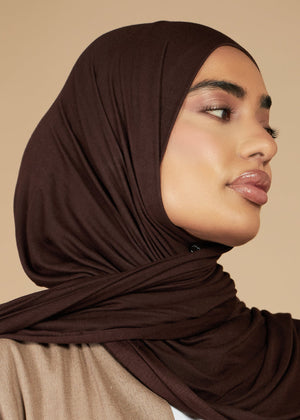 Cocoa Jersey Hijab